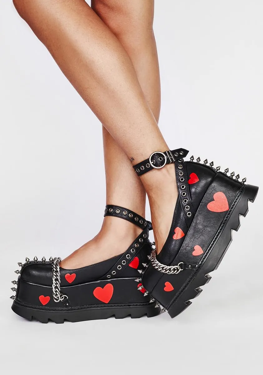 Electric Loving Platform Mary Janes-