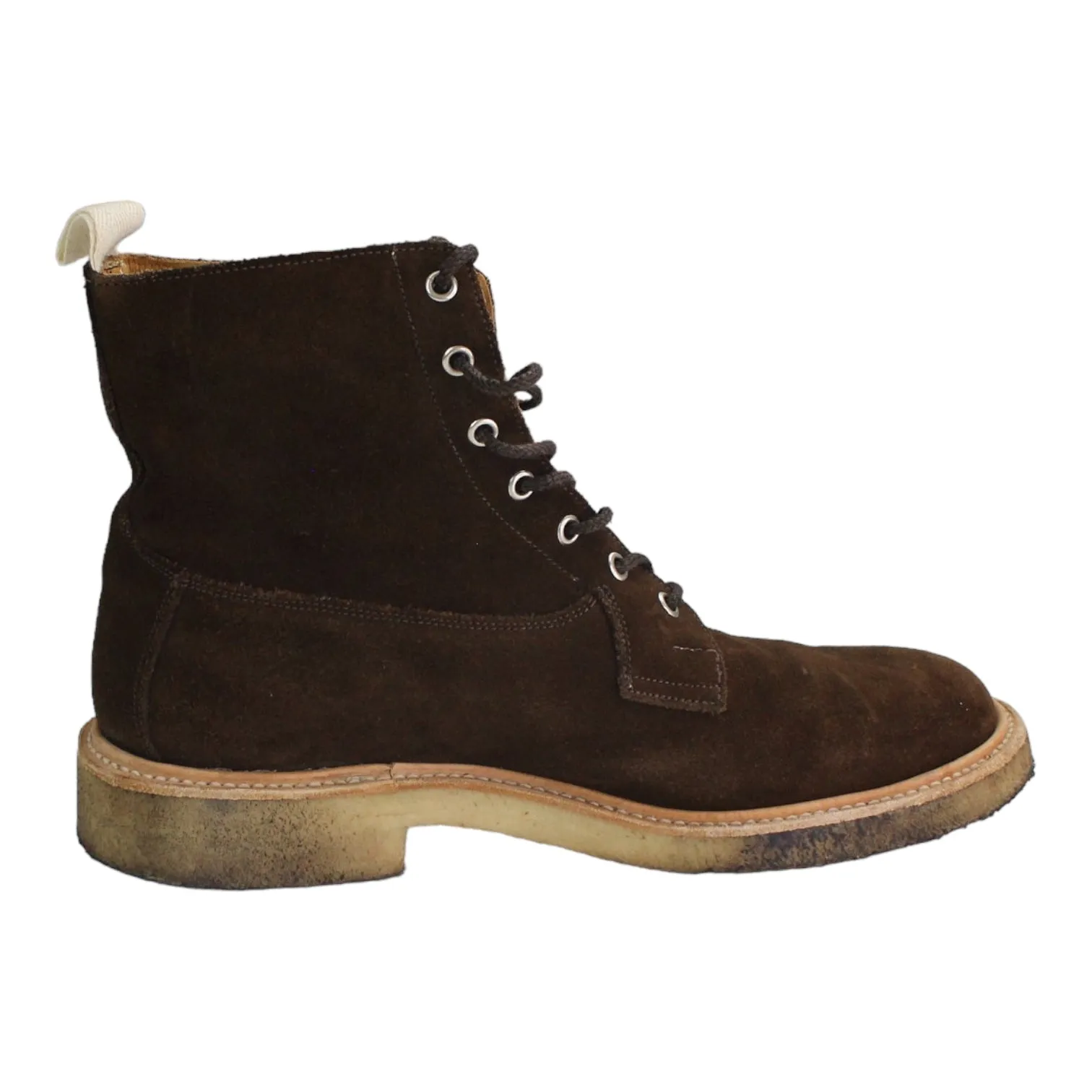 End X Tricker Brown Crepe Sole Super Boot