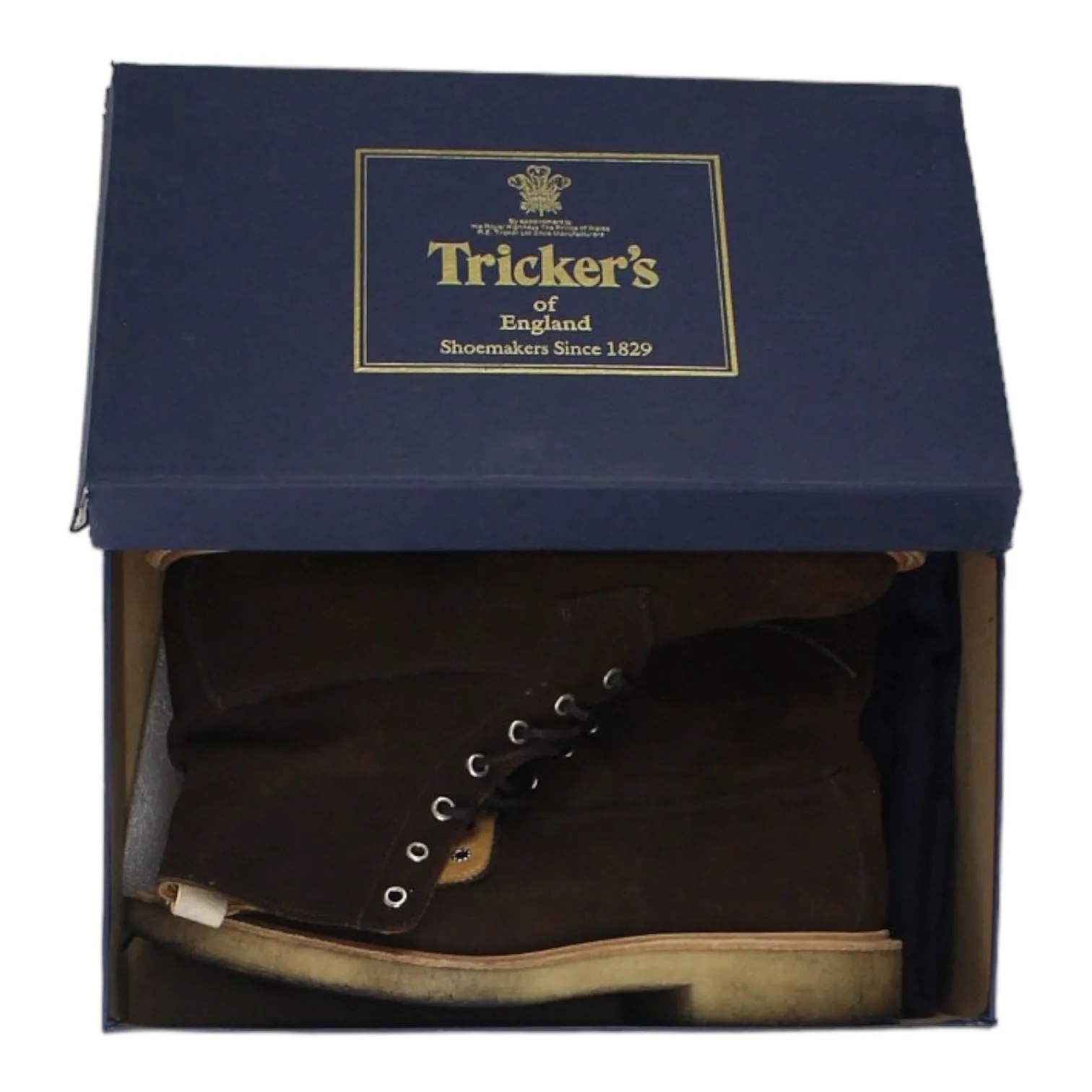 End X Tricker Brown Crepe Sole Super Boot