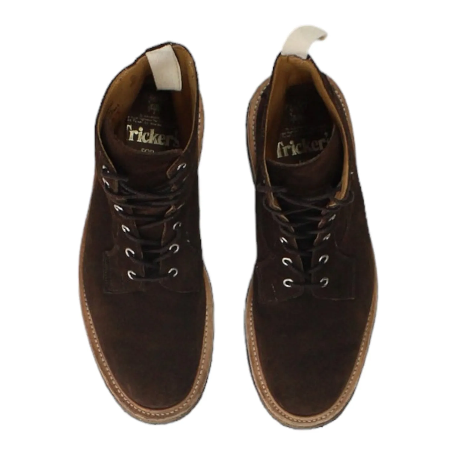 End X Tricker Brown Crepe Sole Super Boot