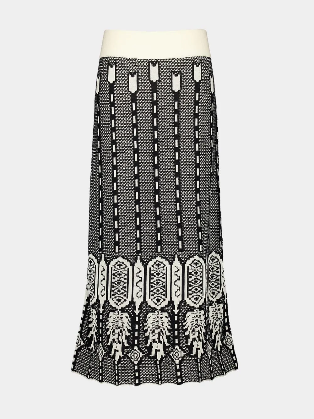 Energy Matrix Midi Skirt