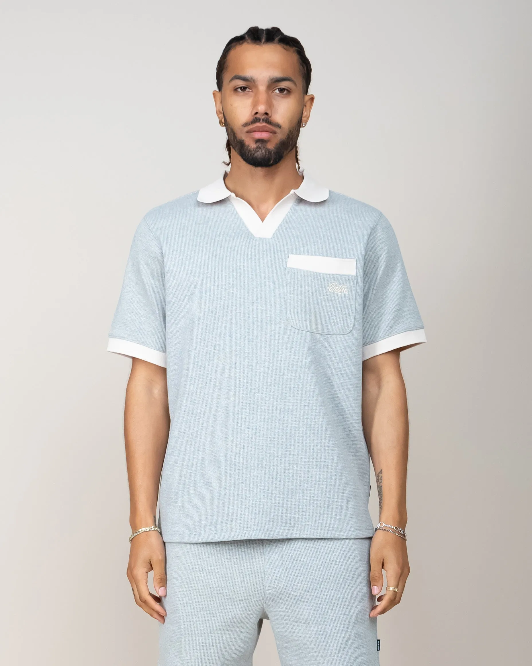 EPTM VALLEY POLO-HEATHER GREY