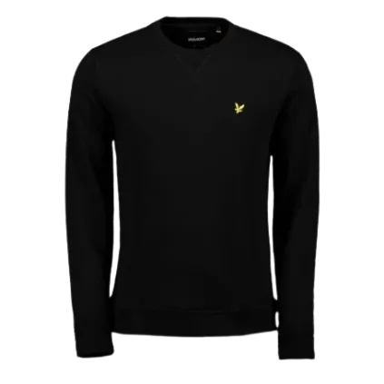 Felpa Girocollo Lyle & Scott Nera