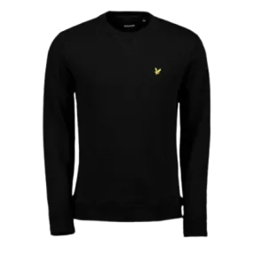 Felpa Girocollo Lyle & Scott Nera