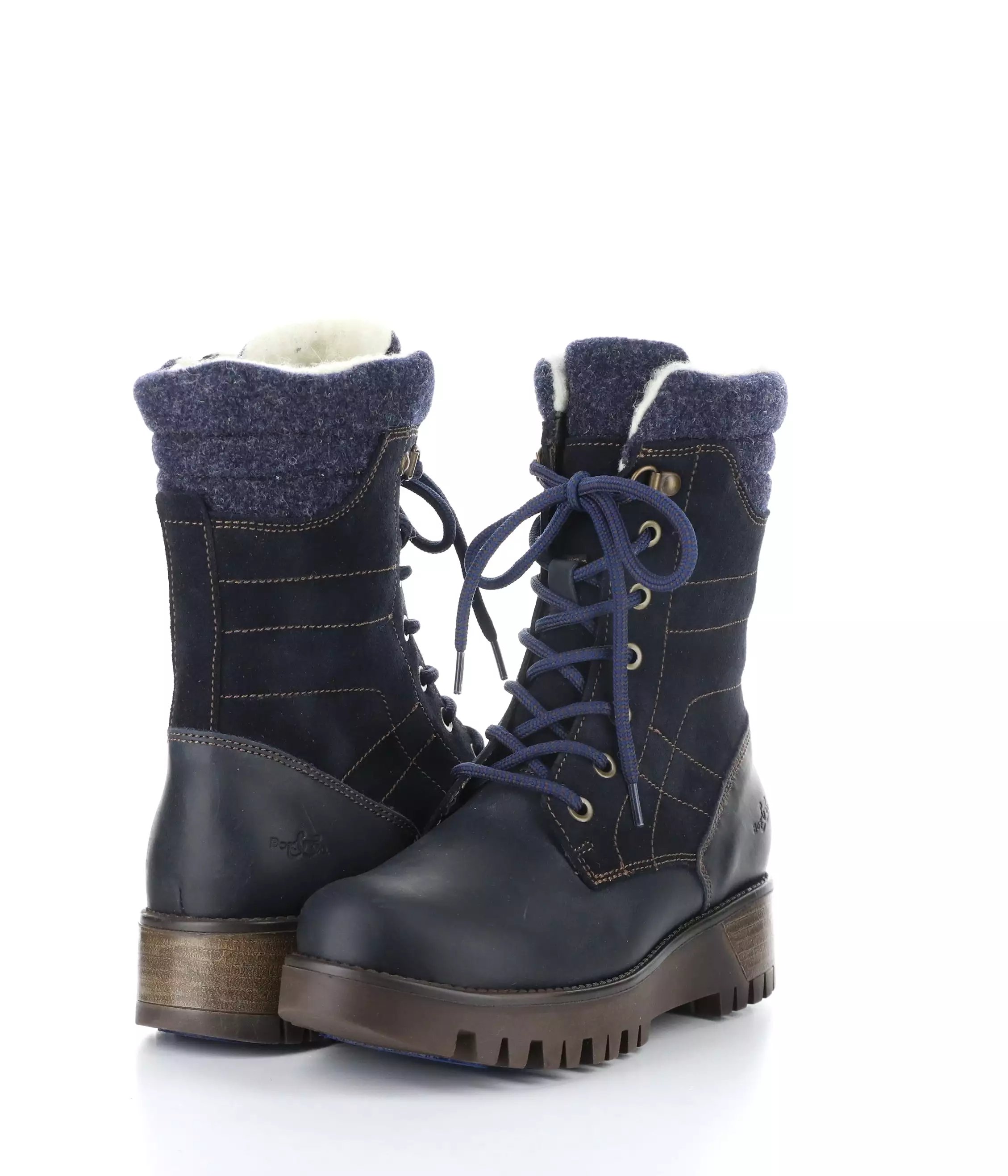 GALA PRIMA NAVY Round Toe Boots