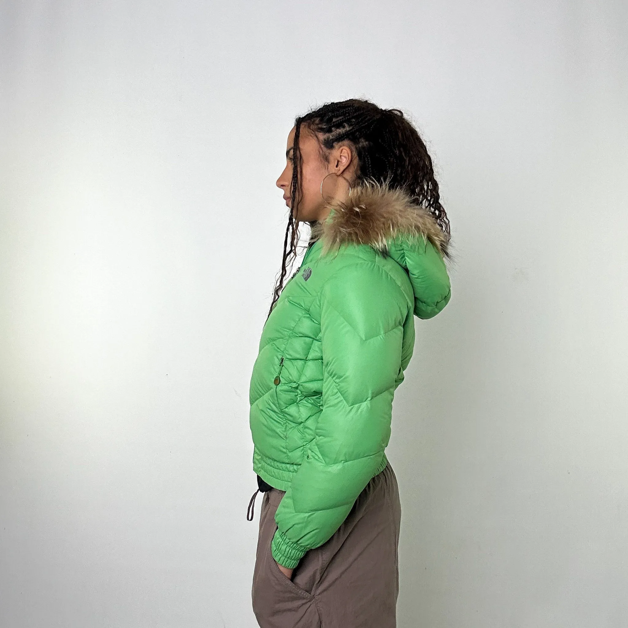 Green 90s The North Face 600 Series Puffer Jacket Coat (M)