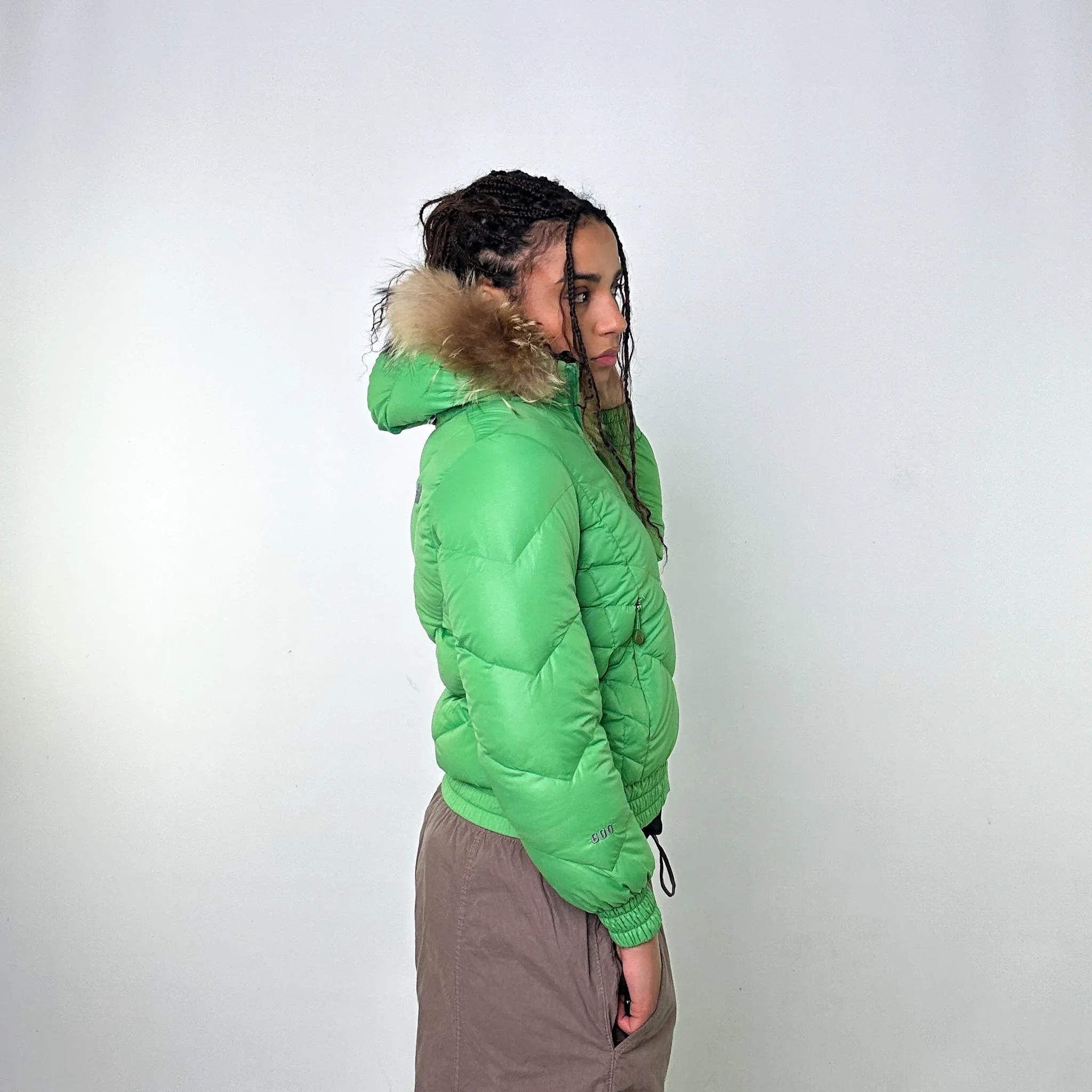 Green 90s The North Face 600 Series Puffer Jacket Coat (M)