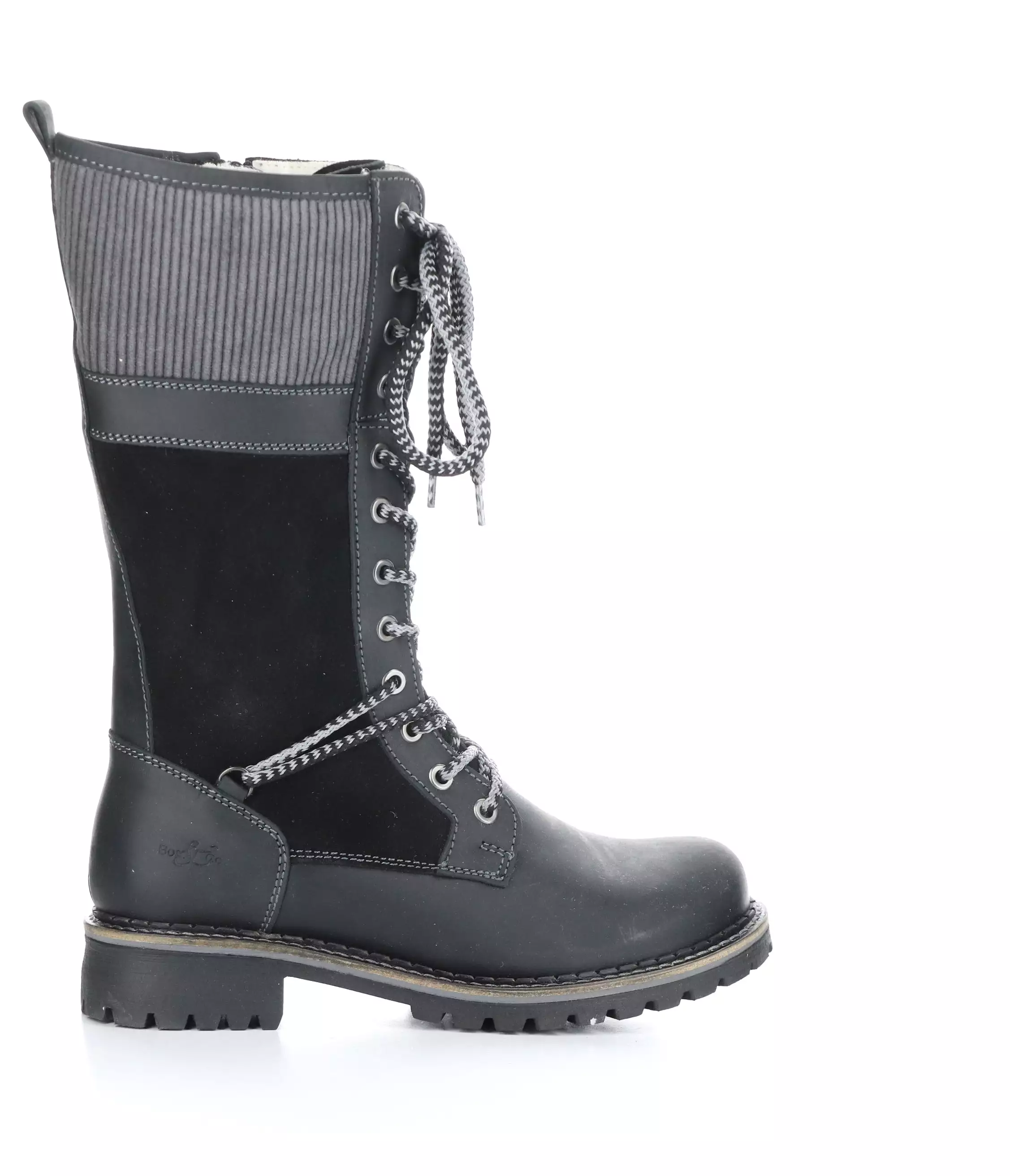 HALLOWED BLACK/GREY Round Toe Boots