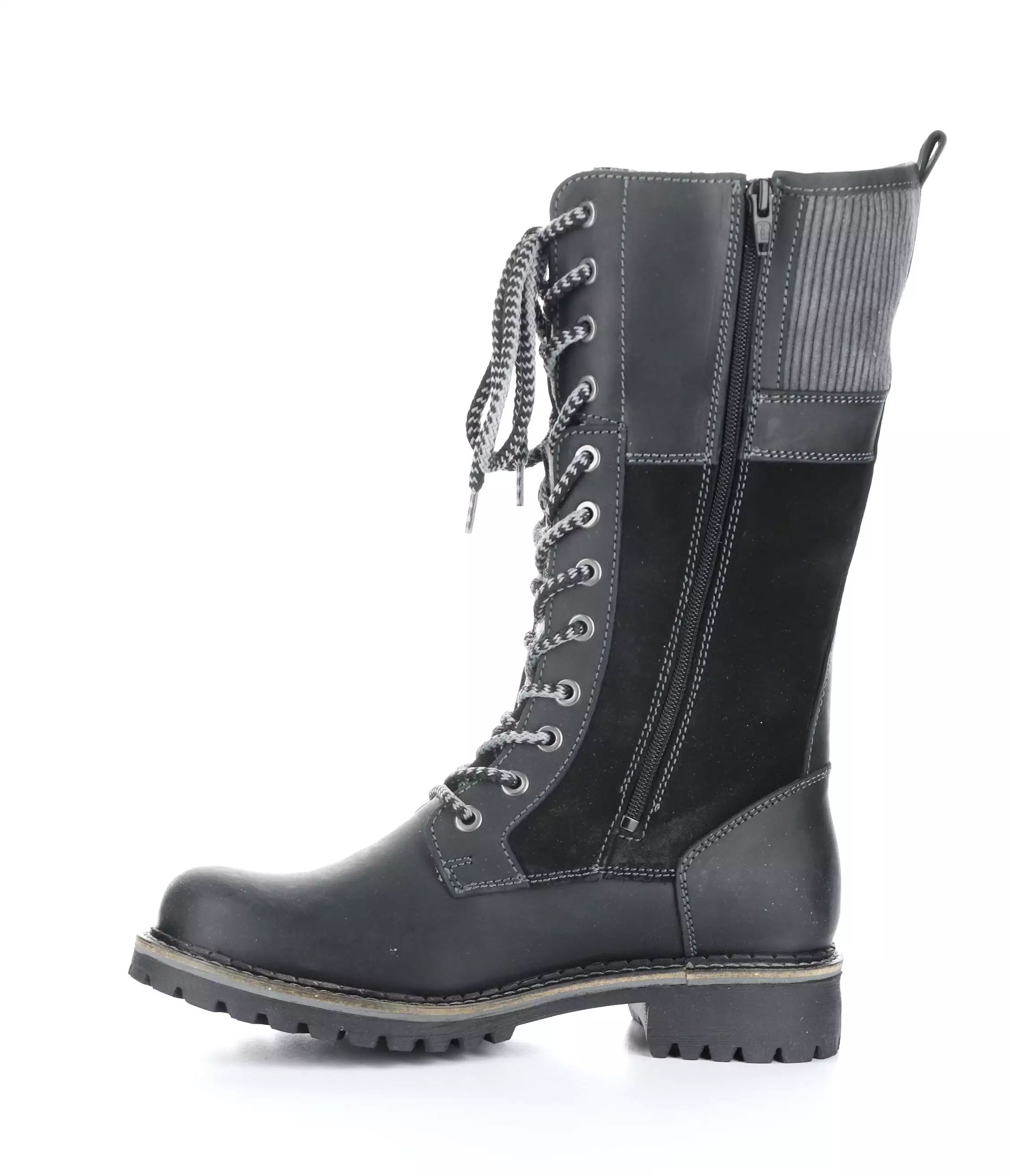 HALLOWED BLACK/GREY Round Toe Boots