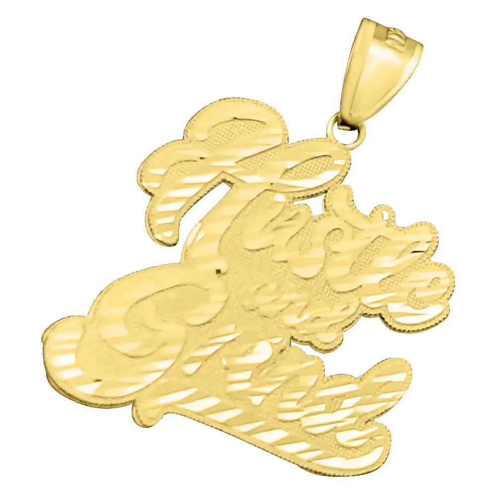 Hustle and Grind DC 10K Yellow Gold Pendant