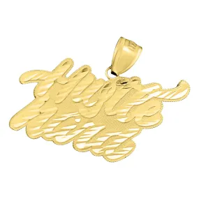 Hustle Hard DC 10K Yellow Gold Pendant