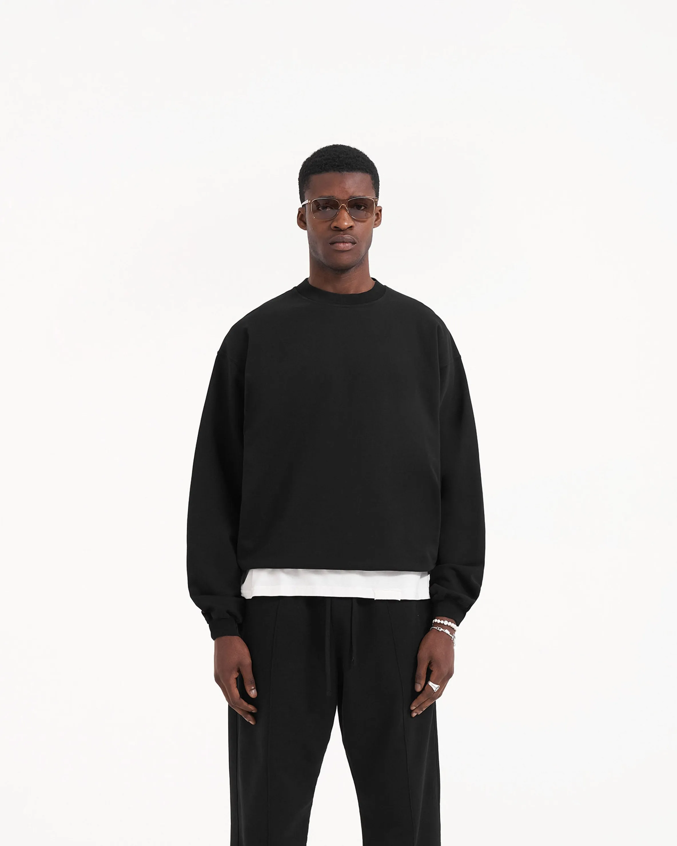 Initial Sweater - Jet Black