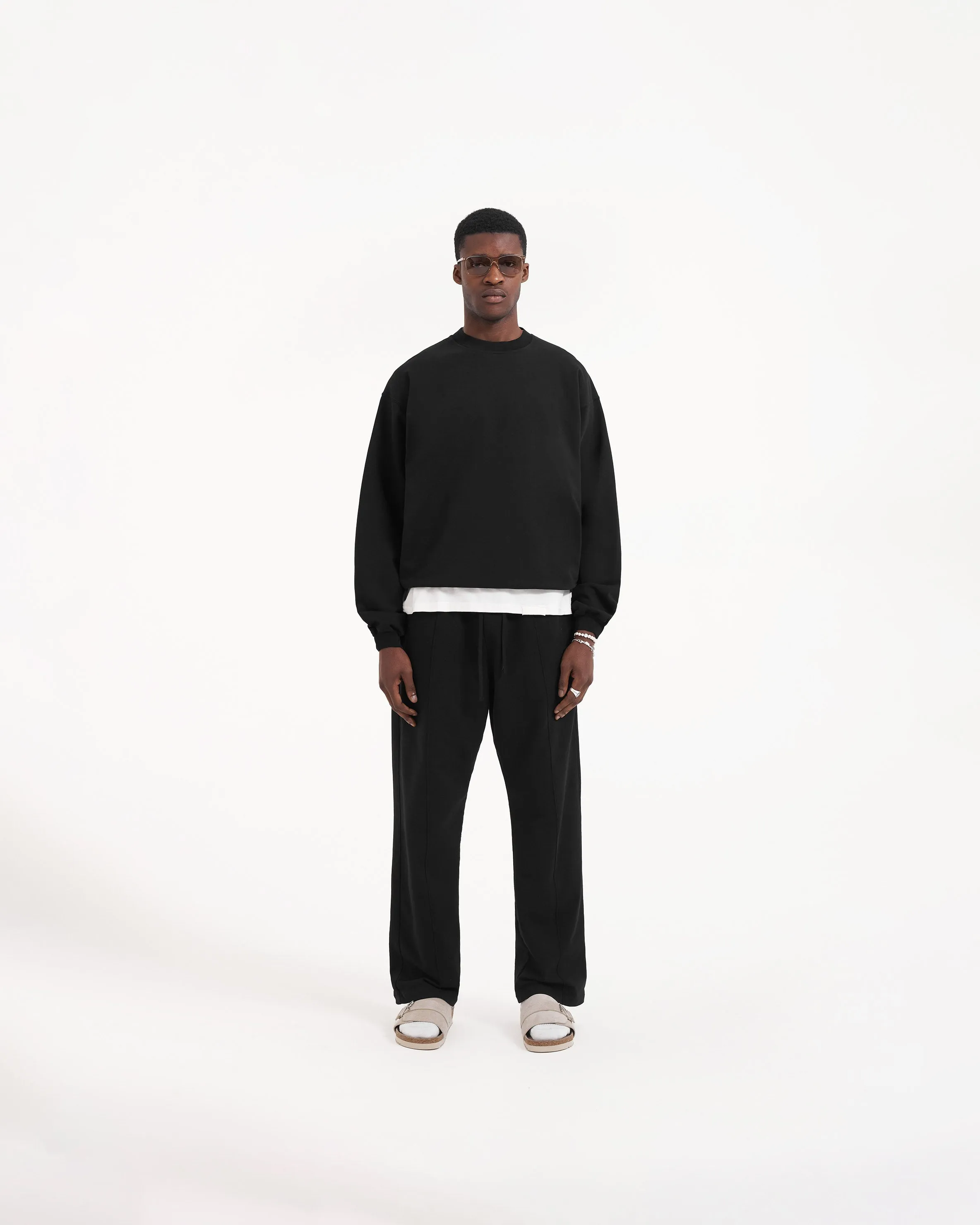 Initial Sweater - Jet Black