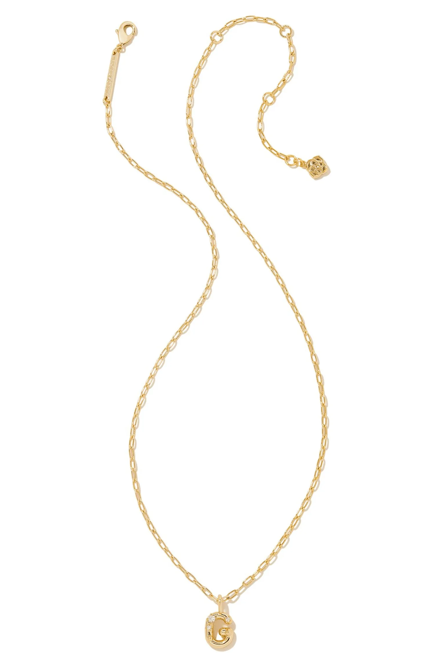 Kendra Scott Crystal Letter G Short Pendant