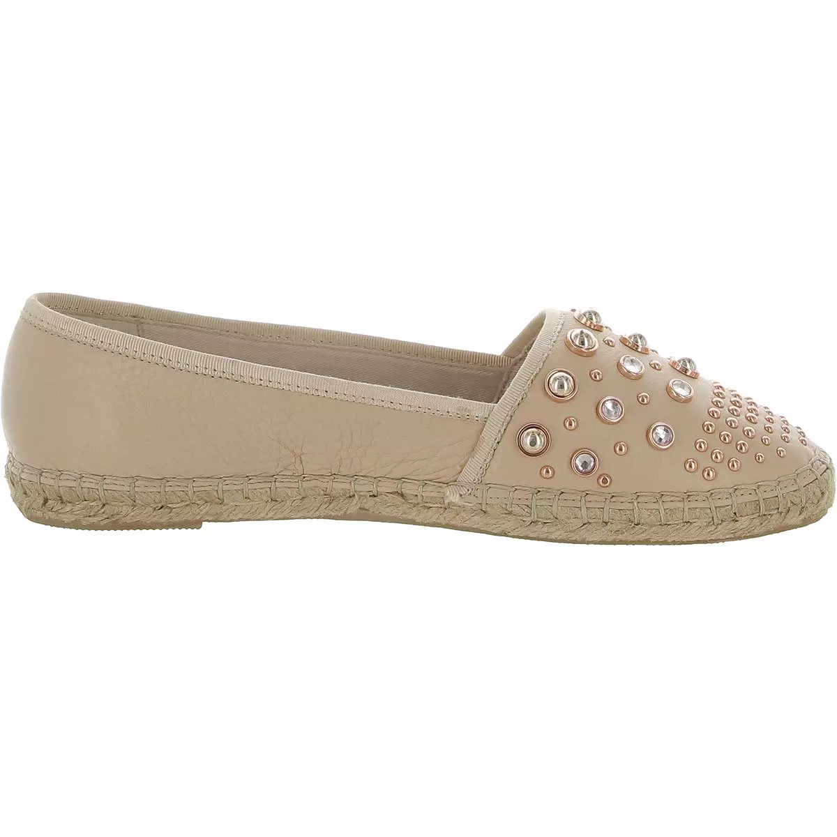 Kenneth Cole New York Womens Brigid Stud Leather Comfort Espadrilles