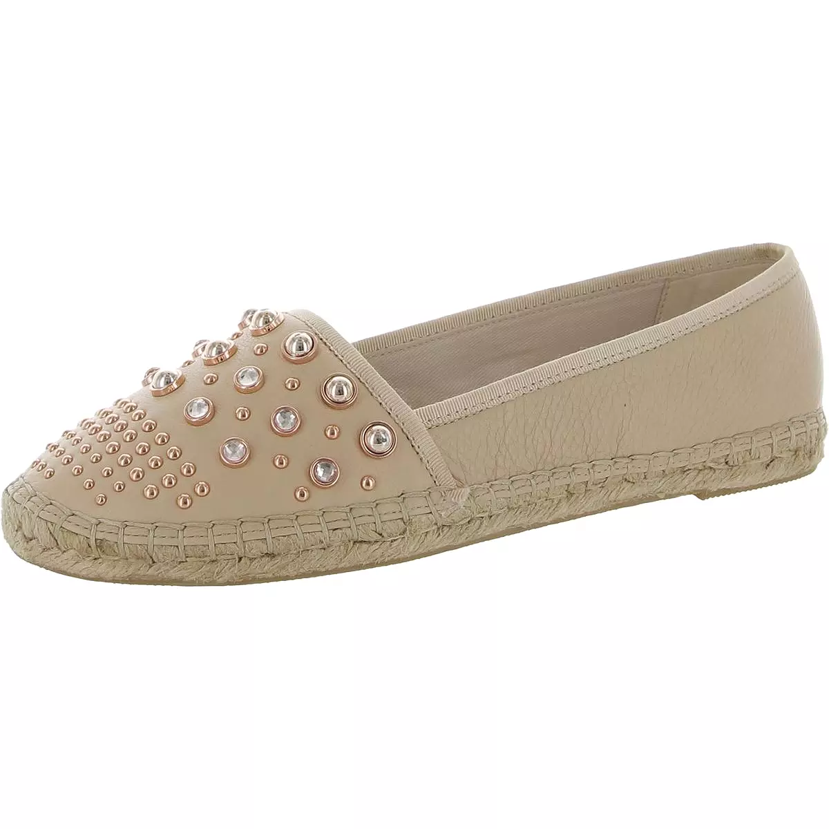 Kenneth Cole New York Womens Brigid Stud Leather Comfort Espadrilles