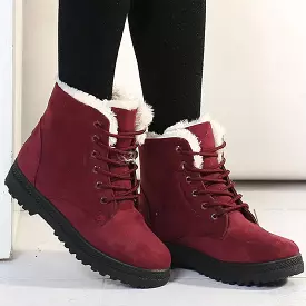 Lace Up Winter Women Snow Boots