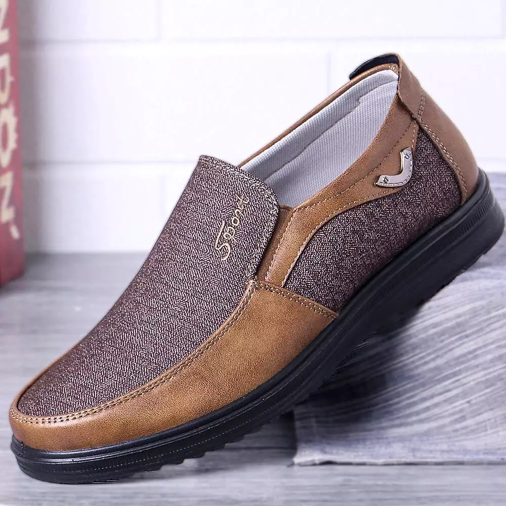 Large Size Men Slip On Oxfords