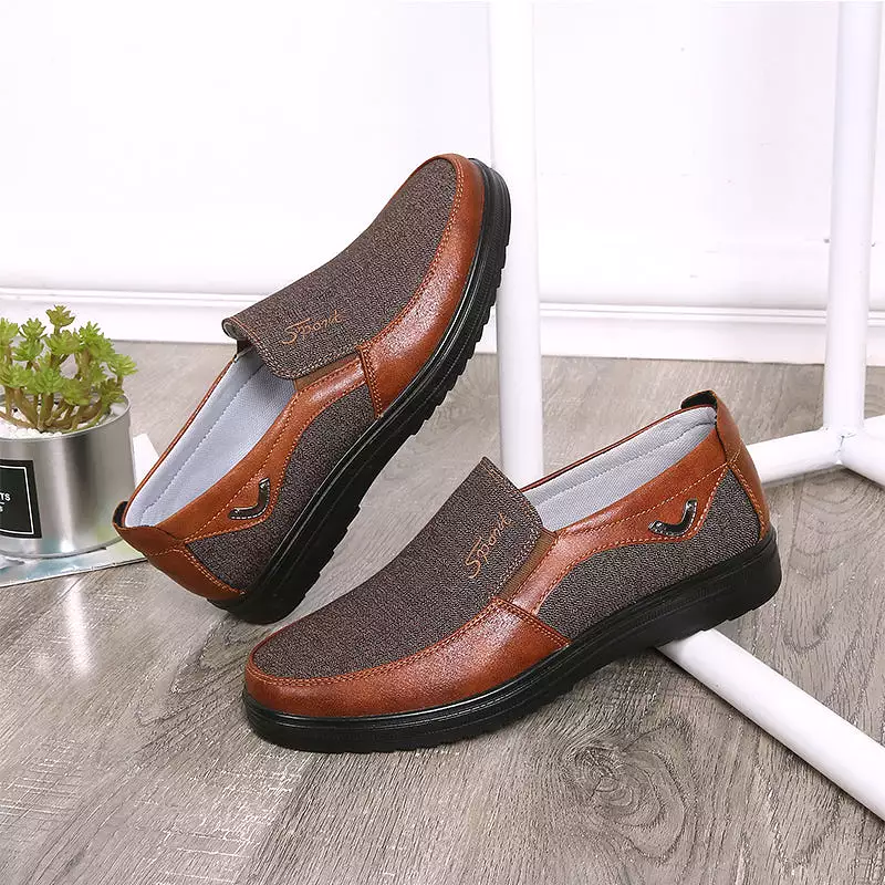 Large Size Men Slip On Oxfords