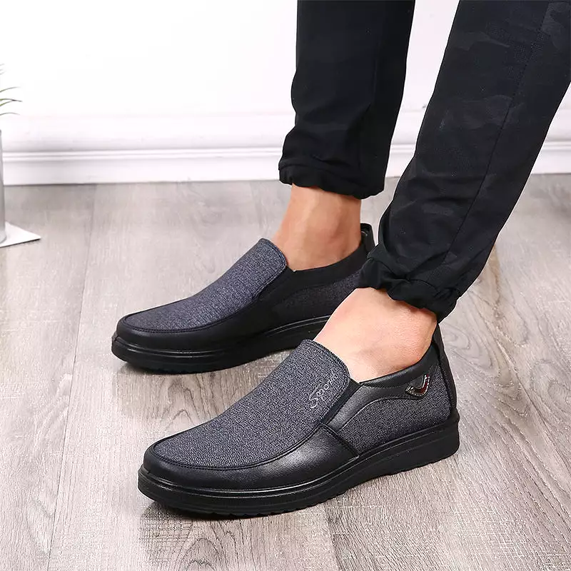 Large Size Men Slip On Oxfords