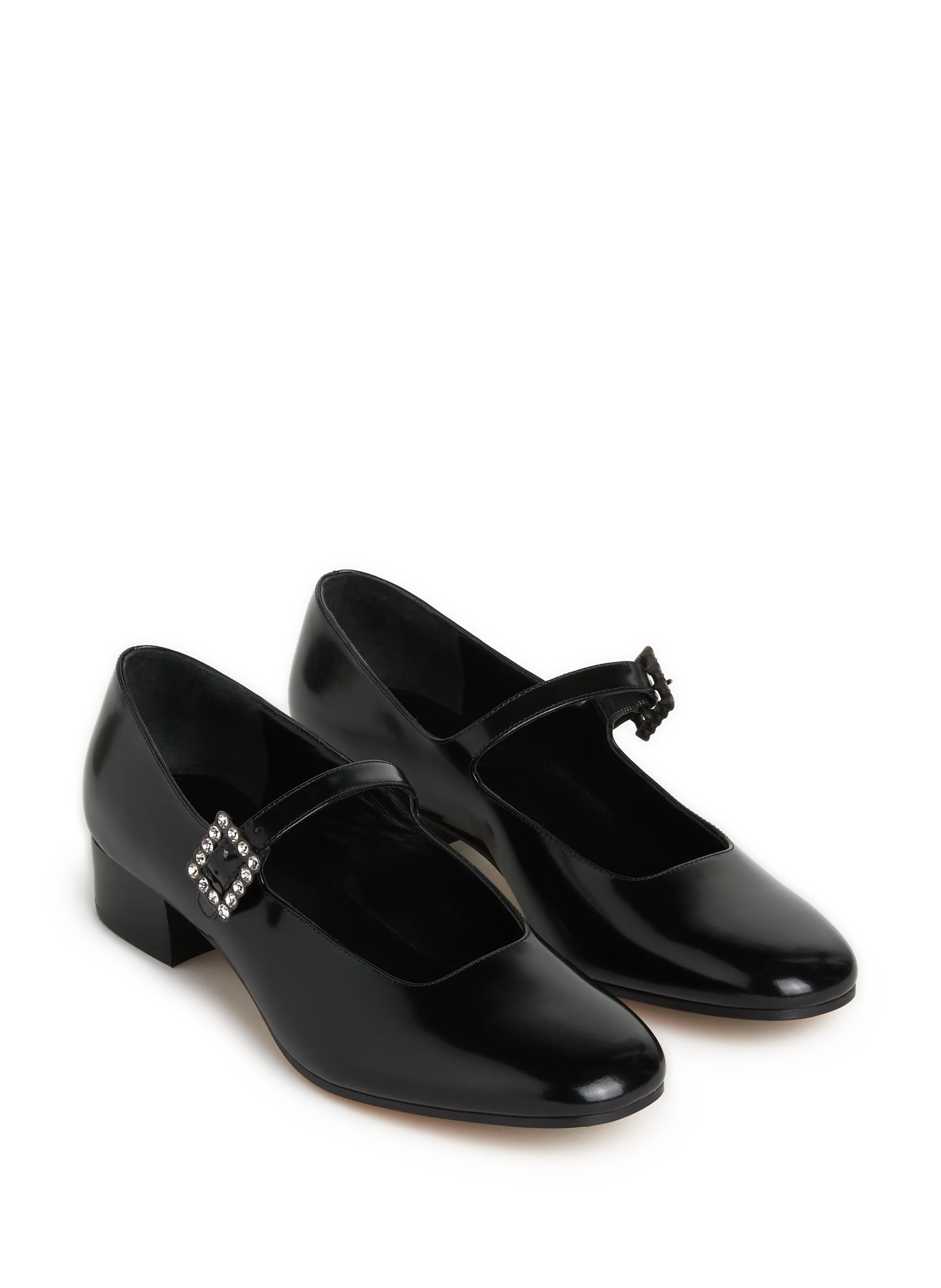 LE MONDE BÉRYL  Agatha leather mary janes - Black