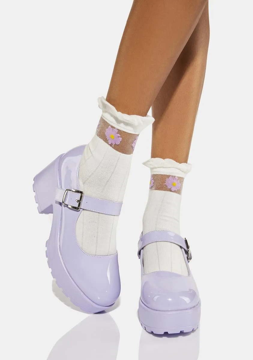 Lilac Nectar Tira Mary Janes-