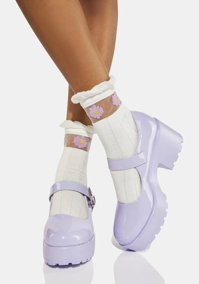 Lilac Nectar Tira Mary Janes-