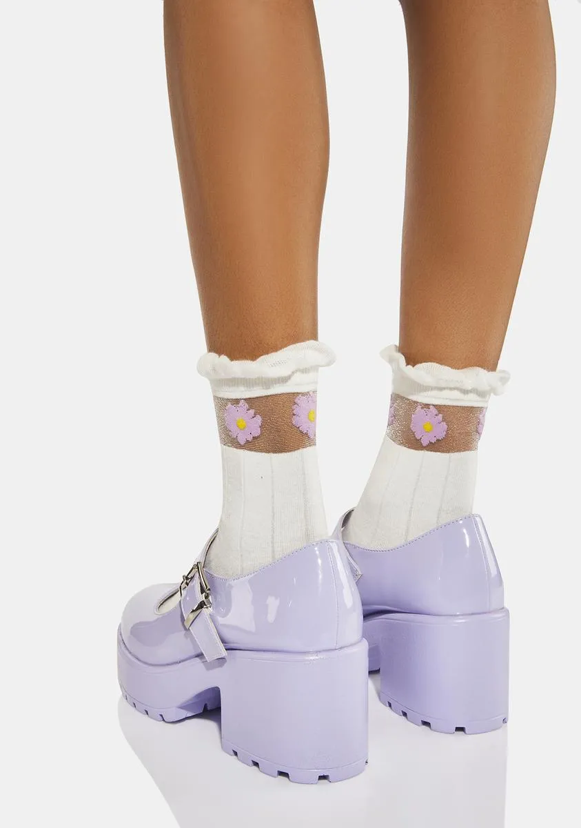 Lilac Nectar Tira Mary Janes-