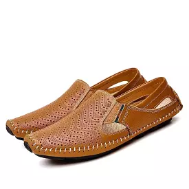 Loafers Genuine Leather Driving Flat Shoes