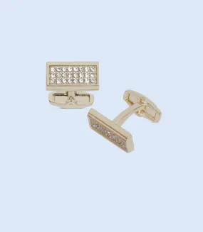 MA1651-GOLDEN-Men Cufflinks