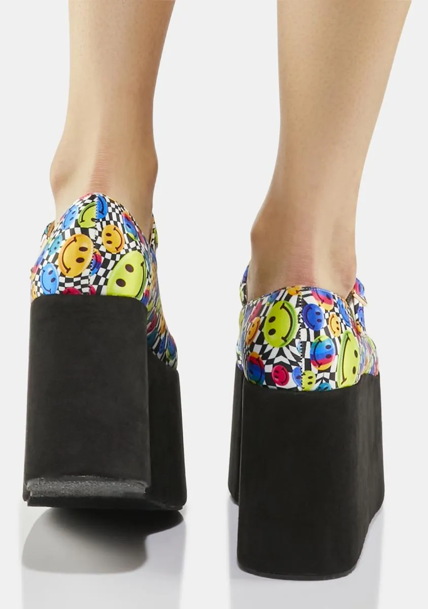 Make Me Giggle Platform Mary Janes-