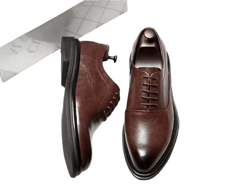 Men  Dress Shoes -  Ronald Leather Oxford Shoes