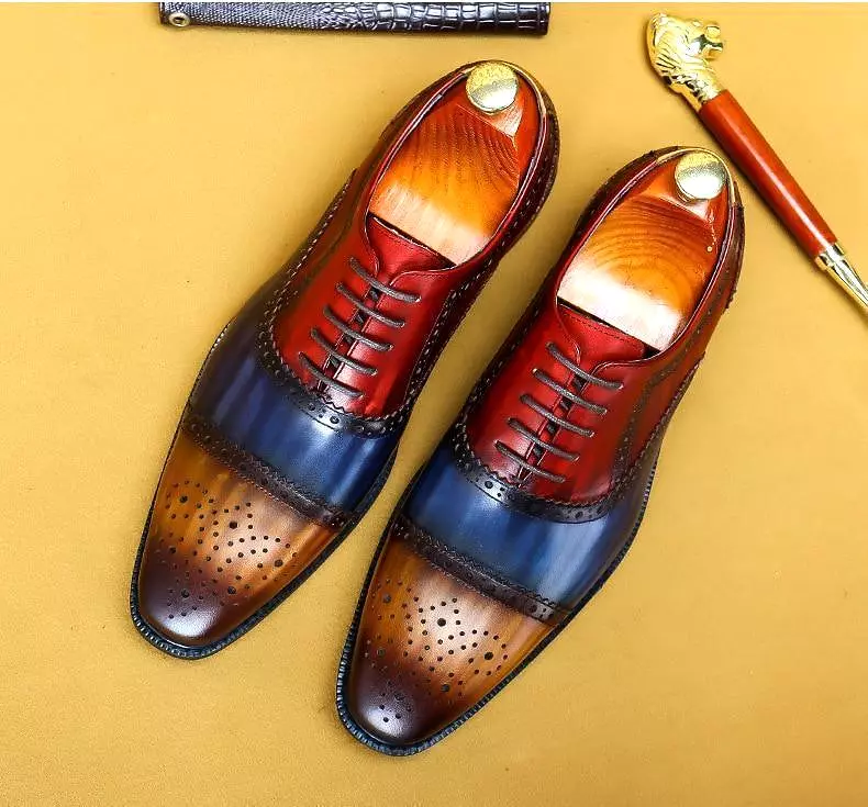 Men  Dress Shoes -  Timotio Leather Oxford Shoes