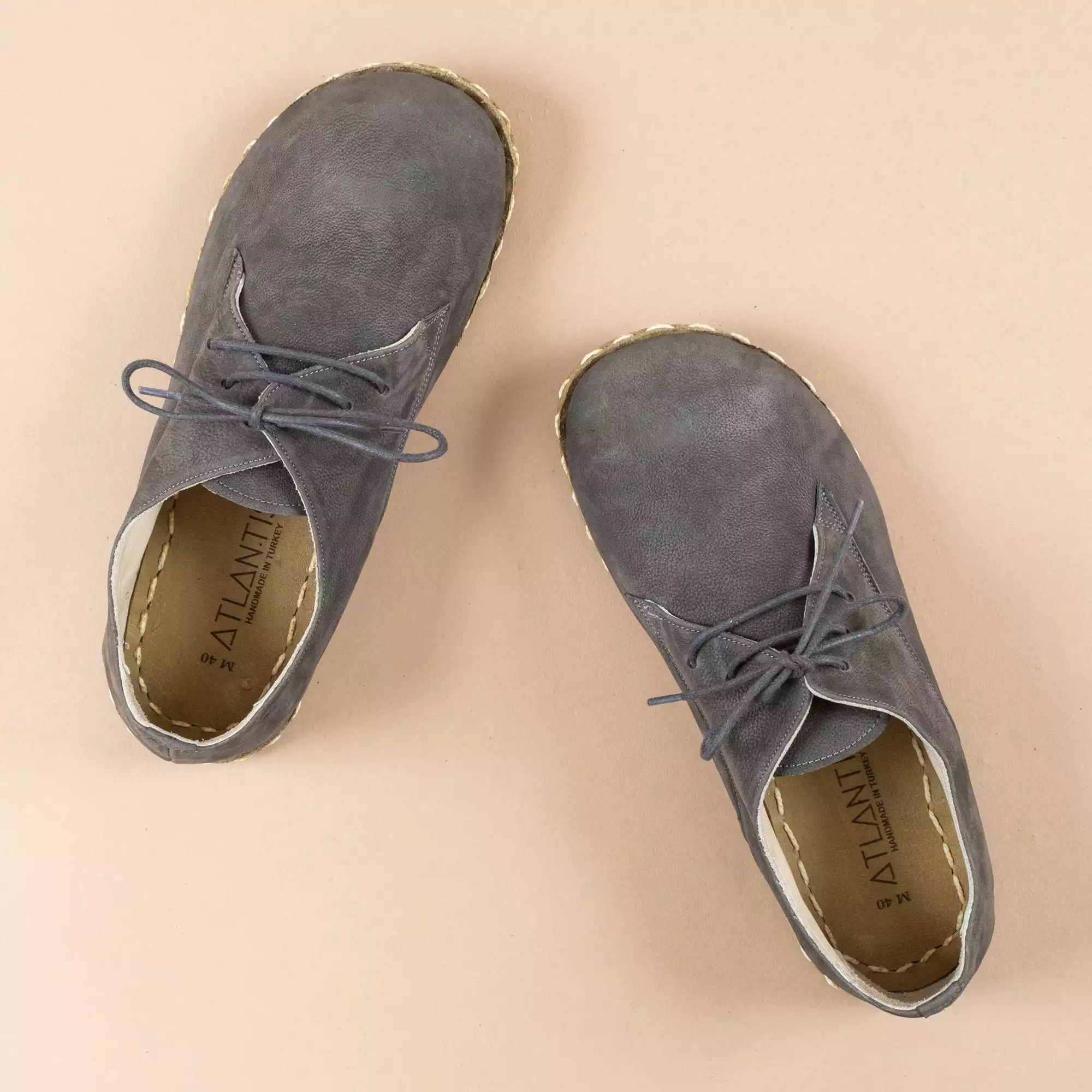 Men's Gray Oxfords