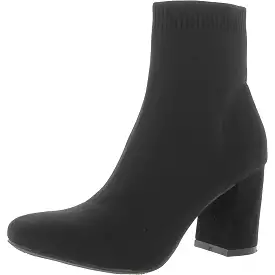 Mia Womens Erika Square Toe Pull On Sock Boot