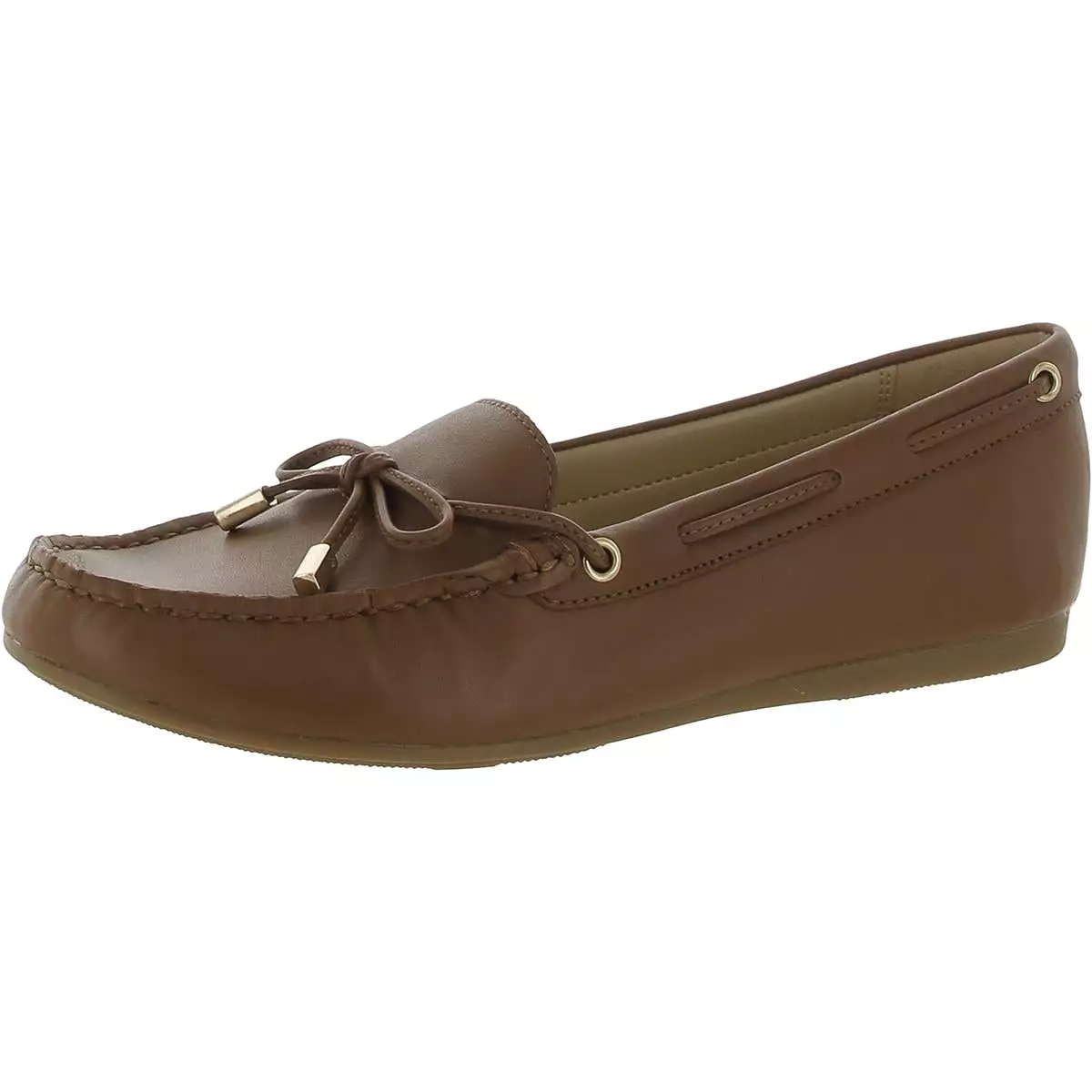 MICHAEL Michael Kors Womens Leather Slip On Loafers