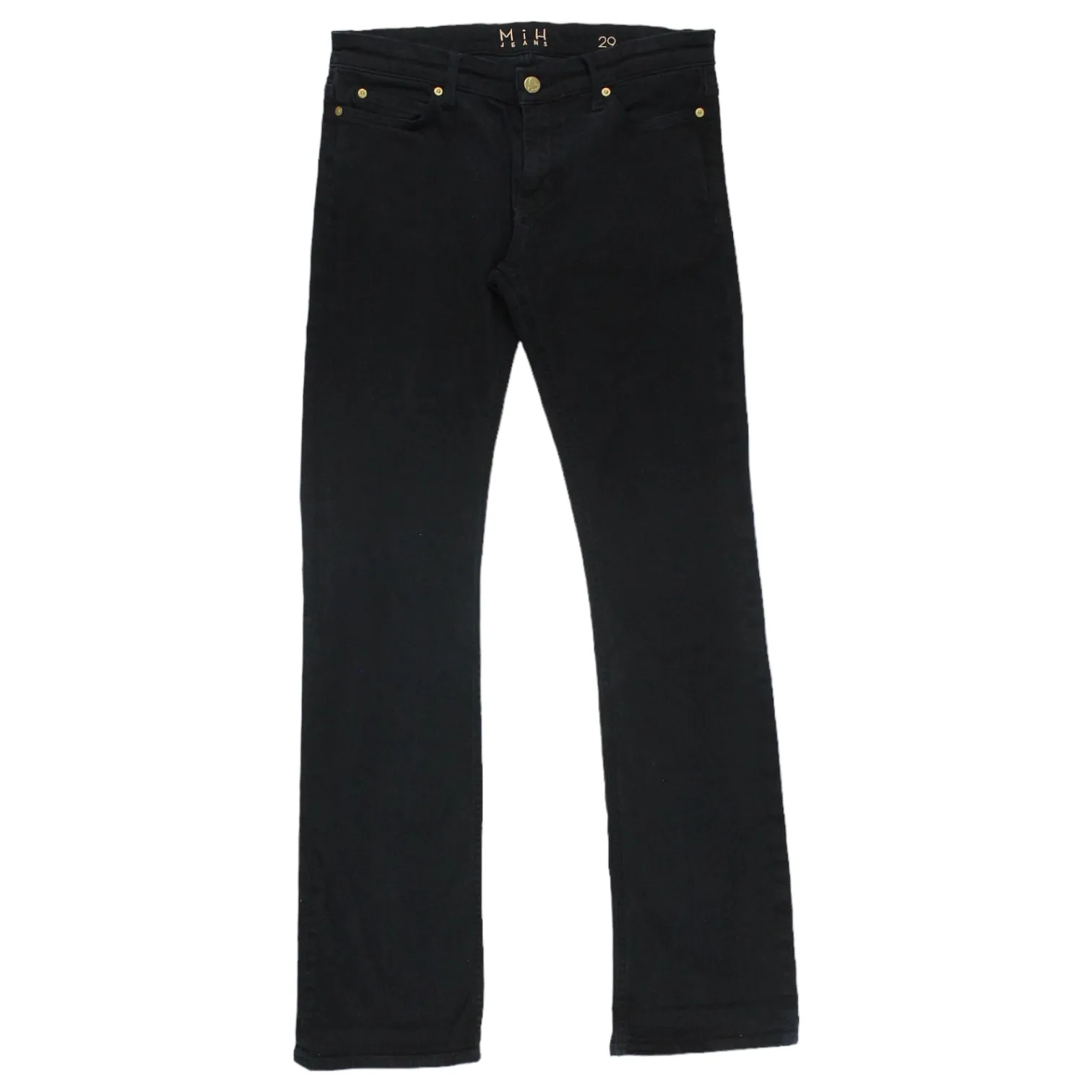 MIH Jeans Black Mid Rise Subtle Boot Cut