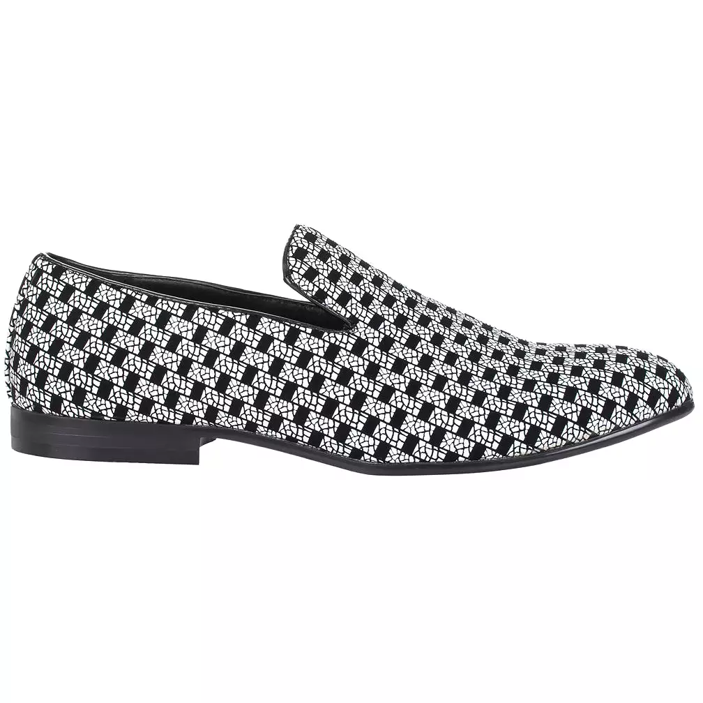 Miko Lotti Men's Slip-on Smoking Loafers