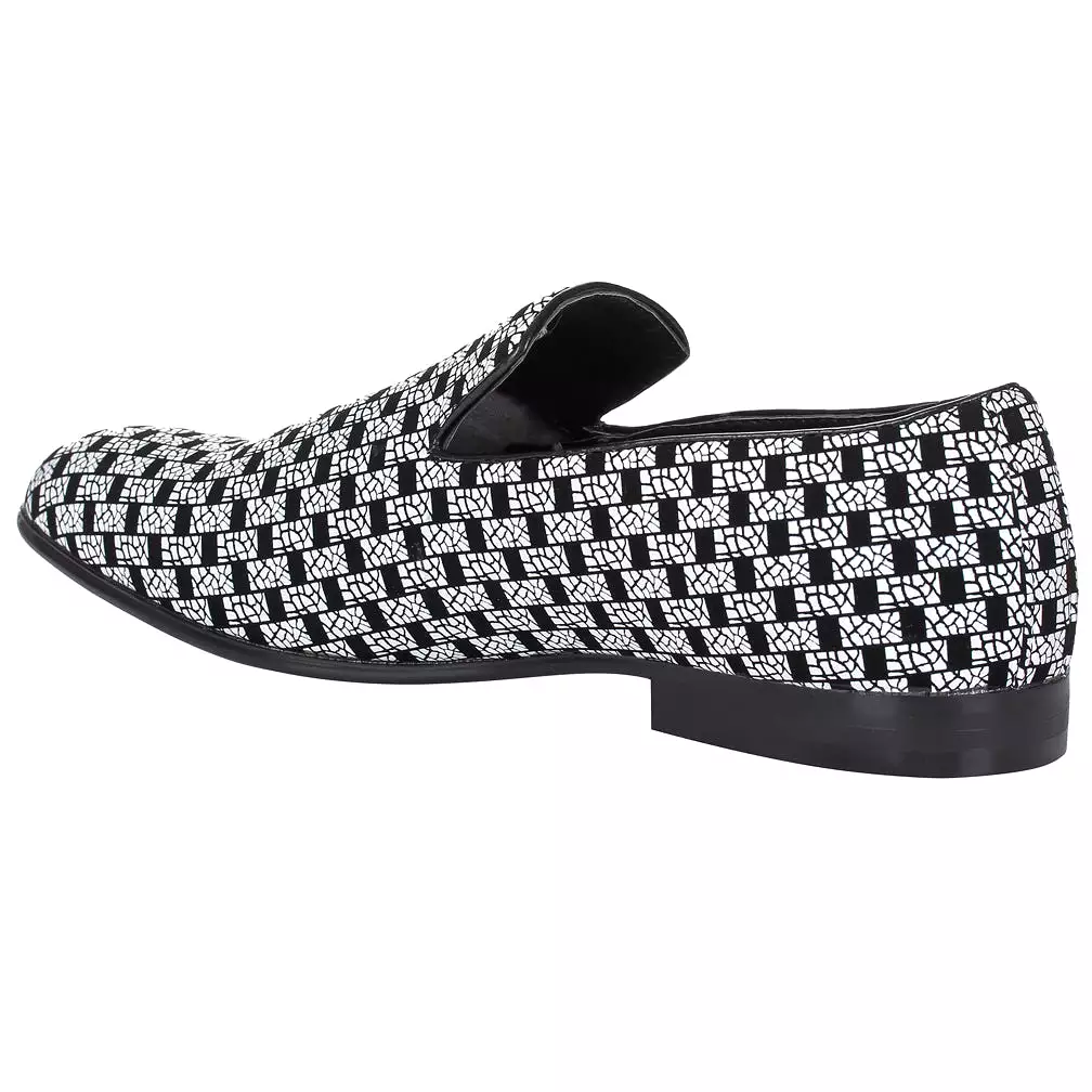 Miko Lotti Men's Slip-on Smoking Loafers