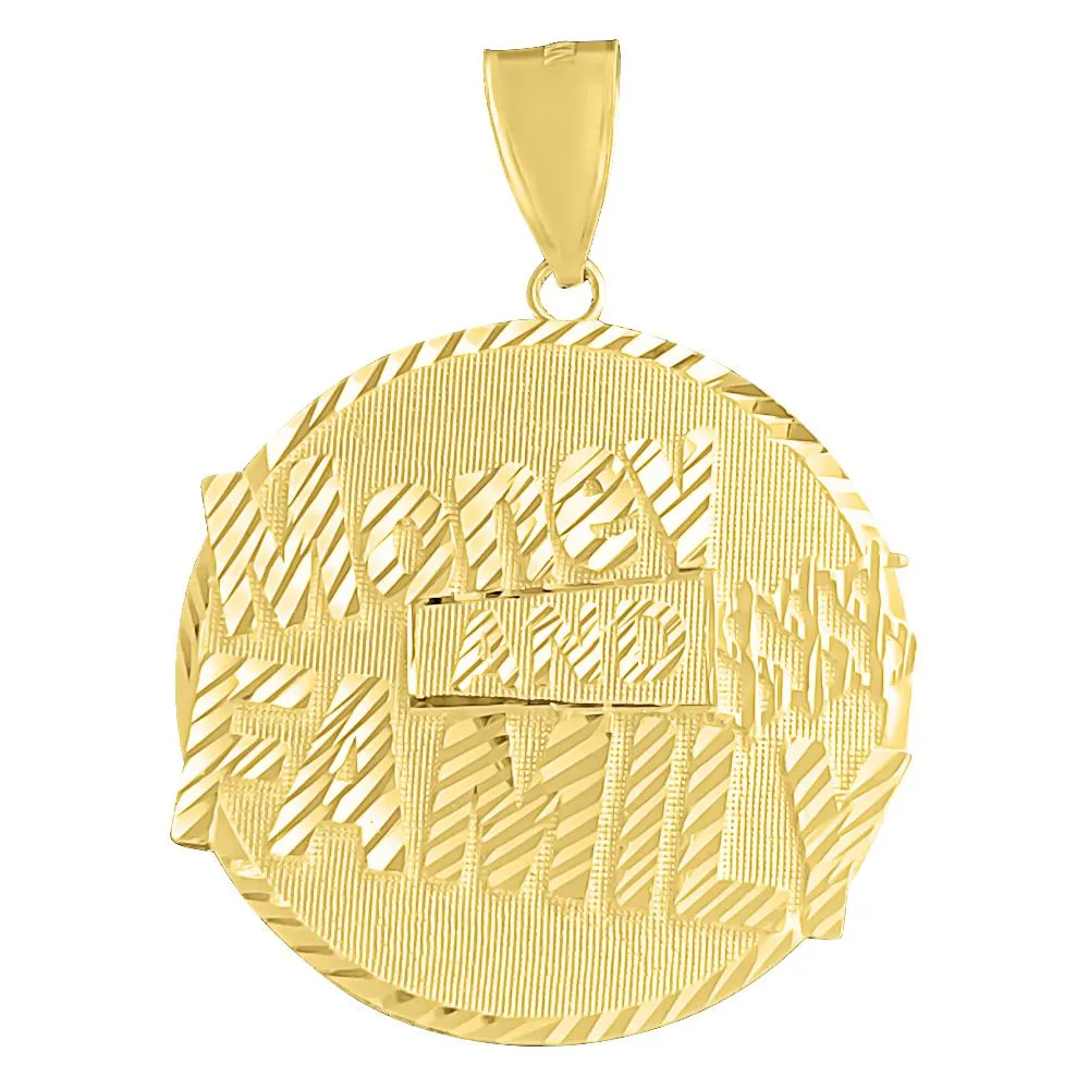 Money and Family DC 10K Yellow Gold Pendant