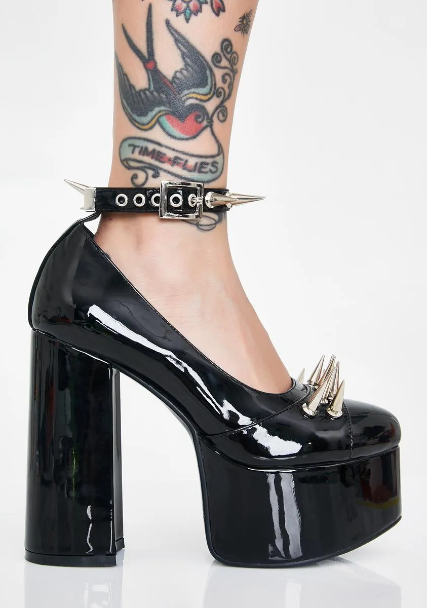 Nightcrawler Spiked Mary Janes-