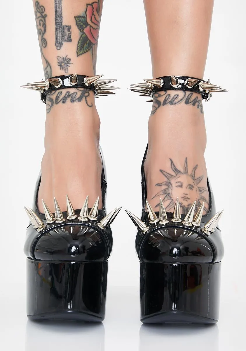 Nightcrawler Spiked Mary Janes-