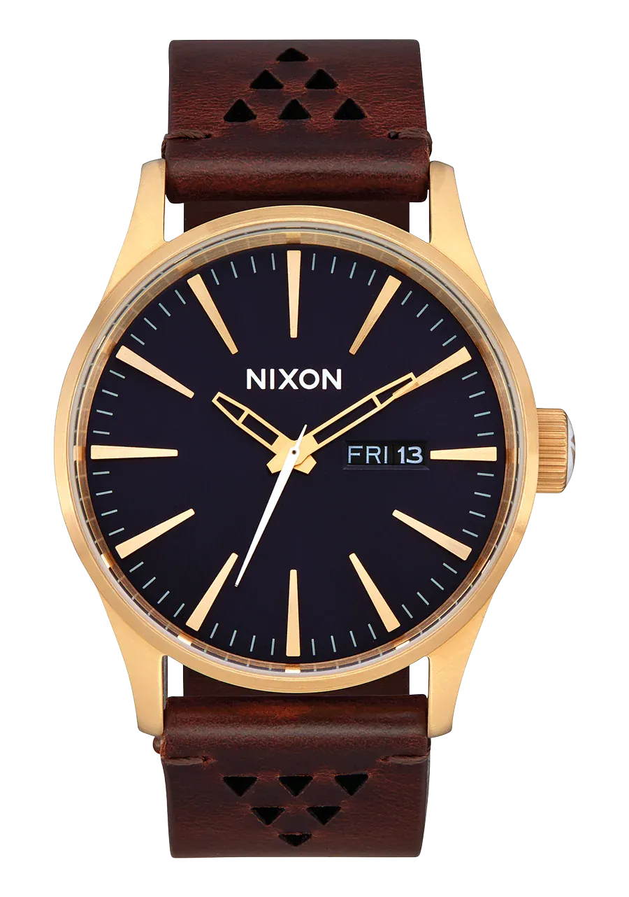 Nixon - Sentry Leather Gold / Indigo/ Brown