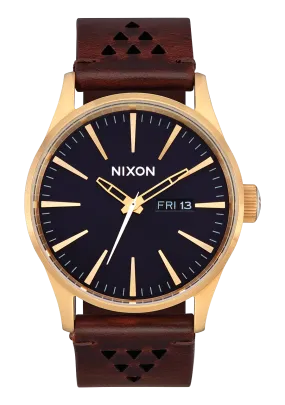 Nixon - Sentry Leather Gold / Indigo/ Brown