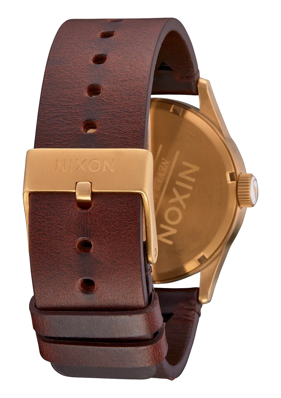 Nixon - Sentry Leather Gold / Indigo/ Brown