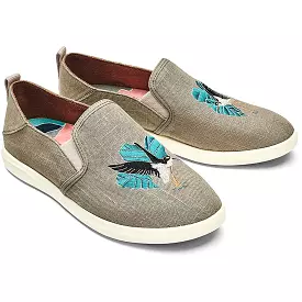 OluKai Womens Hale'iwa Pa'i Printed Slip On Loafers