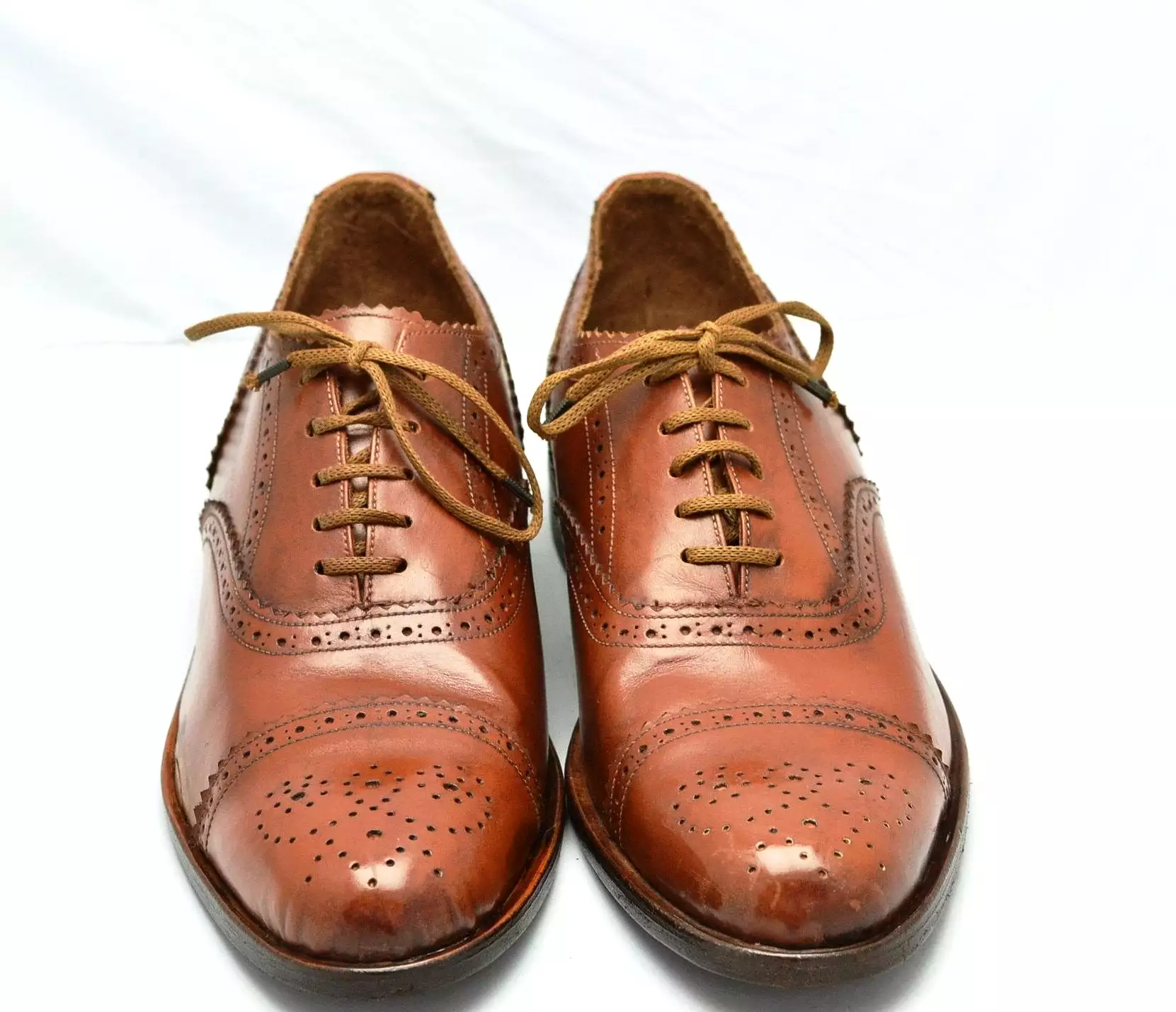 Oxford brogue  | Tan  |  calf