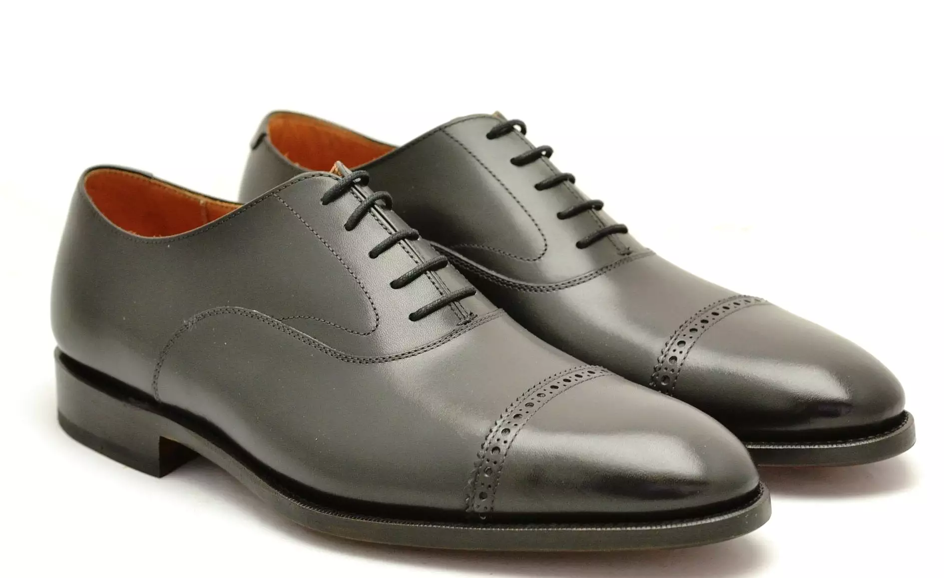 Oxford toecap brogue |  Black  | Calf