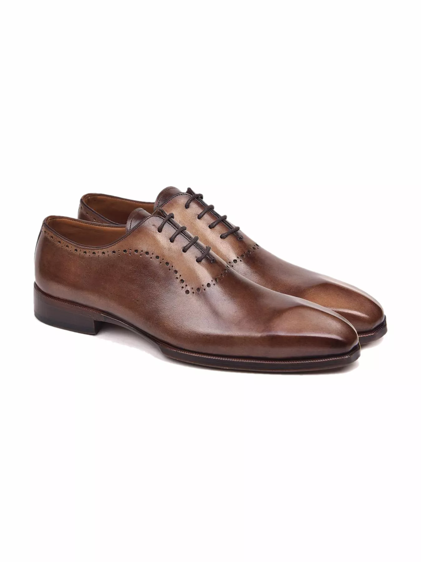 Paul Parkman Men's Antique Brown Oxfords