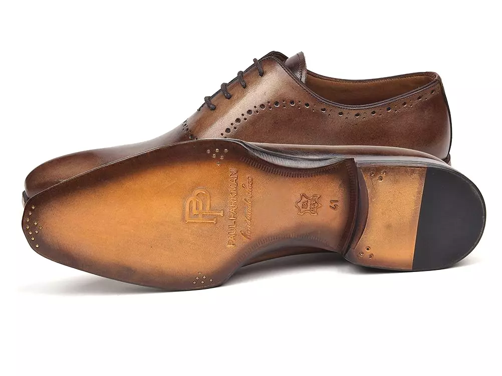 Paul Parkman Men's Antique Brown Oxfords